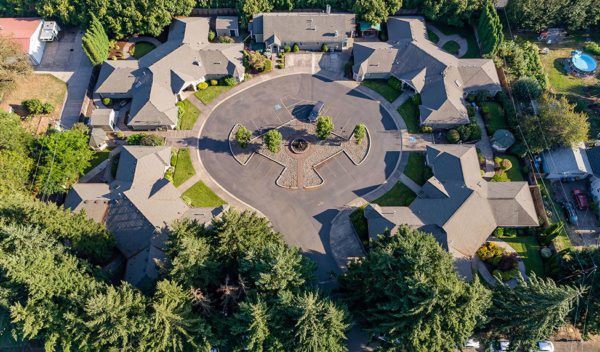 ariel view of facility